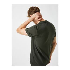 Koton Men's Polo Neck T-Shirt Basic Short Sleeve Cotton