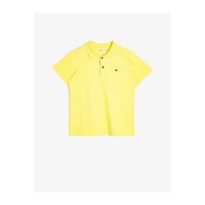 Koton Boy's Yellow Polo Neck T-Shirt