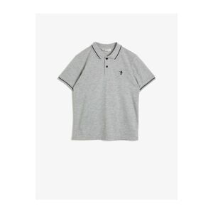 Koton Boys' Gray Polo Neck T-Shirt