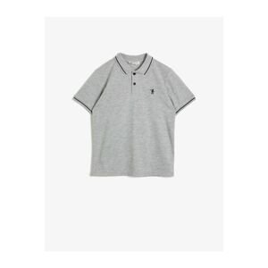 Koton Boys' Gray Polo Neck T-Shirt