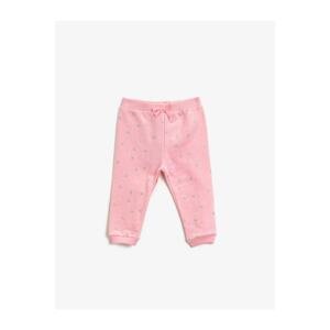 Koton Baby Girl Pink Girl Pink Cotton Printed Sweatpants