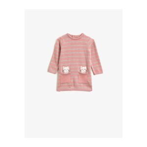 Koton Baby Girl Pink Striped Dress