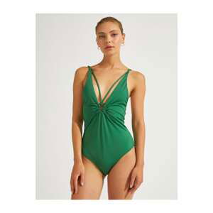 Koton Swimsuit - Green - Plain