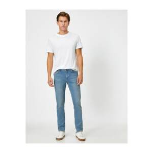 Koton Men's Blue Pocket Jeans