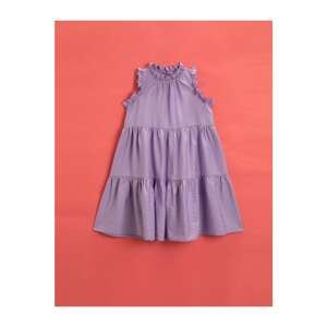 Koton Girl Lilac Ruffled Sleeve Dressless
