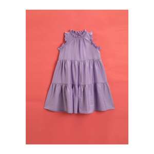 Koton Girl Lilac Ruffled Sleeve Dressless