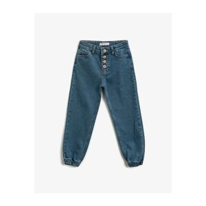 Koton Girl's Medium Indigo Jeans