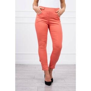 Colorful jeans with bow apricot