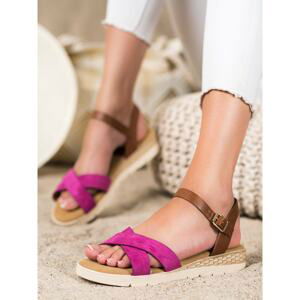 SHELOVET CASUAL SANDALS WITH BUCKLE