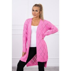 Sweater with geometric pattern pink