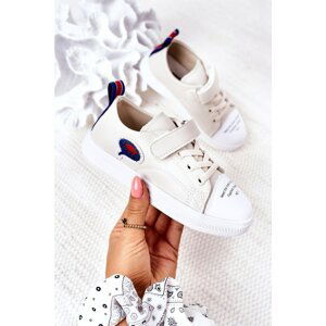 Children's sneakers with Velcro beige Cartoon