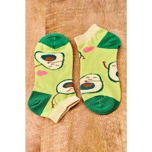 Mismatched Socks With Avocado Green