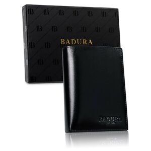 BADURA Black men´s leather wallet