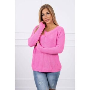 V-neck sweater light pink