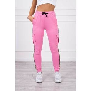 Cargo trousers light pink