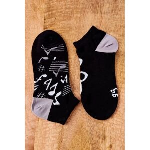 Mismatched Socks With Notes Black