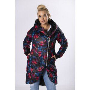 quilted jacket with a print