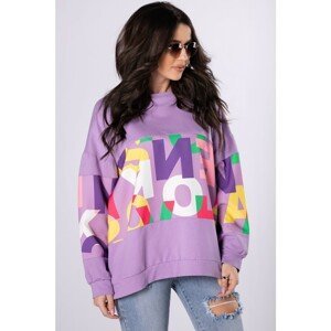 oversize sweatshirt with a colorful print
