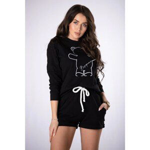 sweatshirt set with print