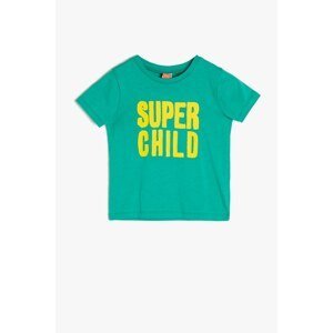 Koton Baby Boy Girl Green Printed T-Shirt