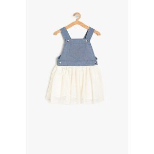 Koton Baby Girl White Girl Tulle Detailed Dress