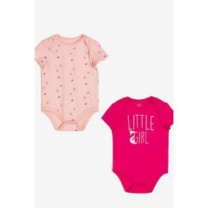 Koton Baby Girl Pink Patterned Baby Body & Bodysuit