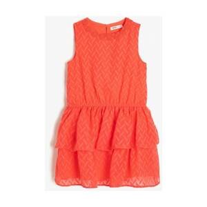 Koton Red Girl Lace Detailed Dress
