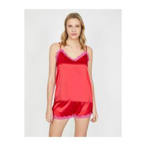 Koton Women's Red Pajama Top