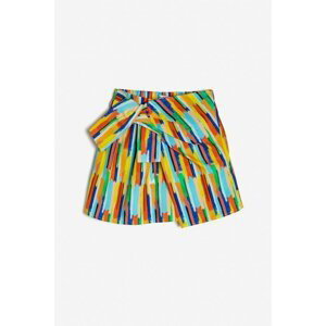 Koton Girl Yellow Patterned Skirt