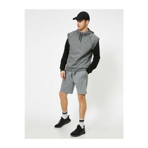 Koton Men's Gray Pocket Detailed Shorts