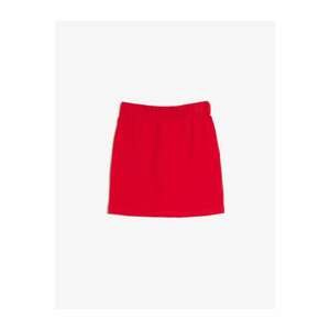 Koton Girl Red Straight Skirt
