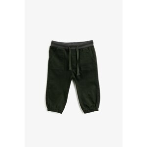 Koton Baby Boy Green Cotton Pocketed Trousers