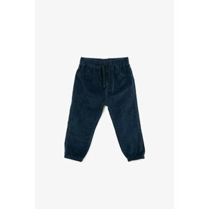 Koton Baby Boy Navy Blue Tie Waist Trousers