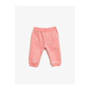 Koton Baby Girl Pink Star Patterned Sweatpants