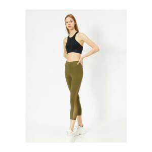 Koton Women's Green Tulle Detailed Leggings