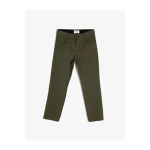 Koton Boy Green 100% Cotton Pocket Trousers