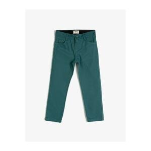 Koton Boy Green Cotton Pocketed Trousers