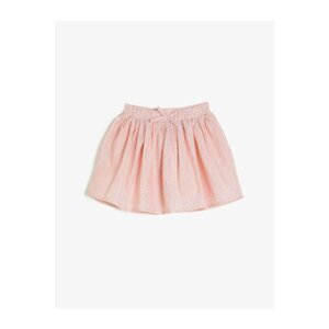 Koton Girl Pink Normal Waist Ruffle Detailed Skirt