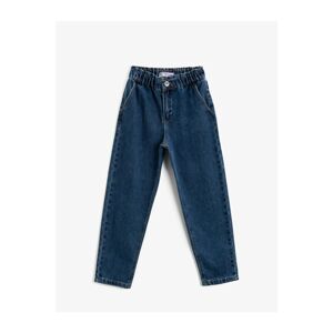 Koton Girl's DARK INDIGO Jean Trousers