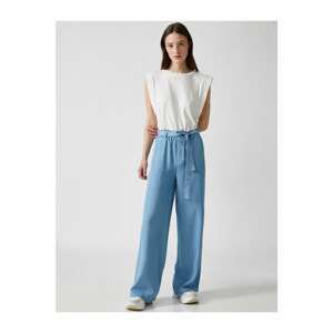 Koton Wide Leg Trousers With Belt