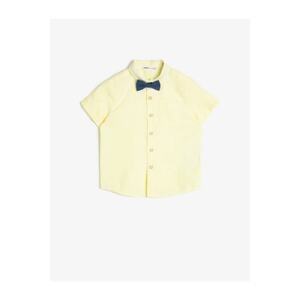 Koton Boy's Yellow Pocket Detailed Shirt
