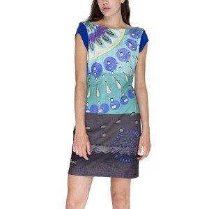 Desigual Šaty Woman Knitted Dress Short Sleeve