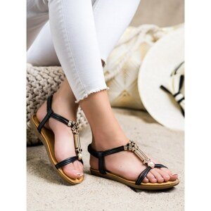 SHELOVET ELEGANT SANDALS WITH RUBBER BAND