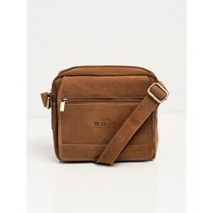 Brown leather men´s handbag