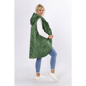 quilted vest with a hood