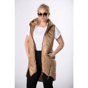 quilted vest with zippers