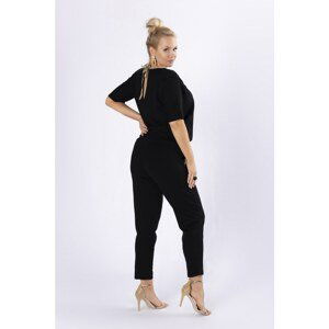 jumpsuit with brocade trim