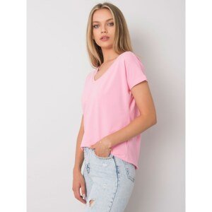 Light pink V-neck T-shirt