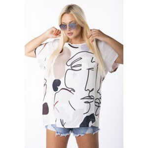 oversize blouse with print