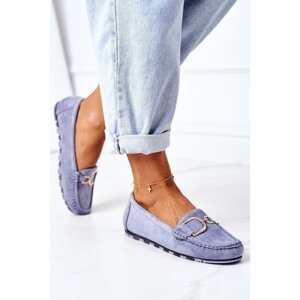 Women's Suede Loafers Blue Downtown